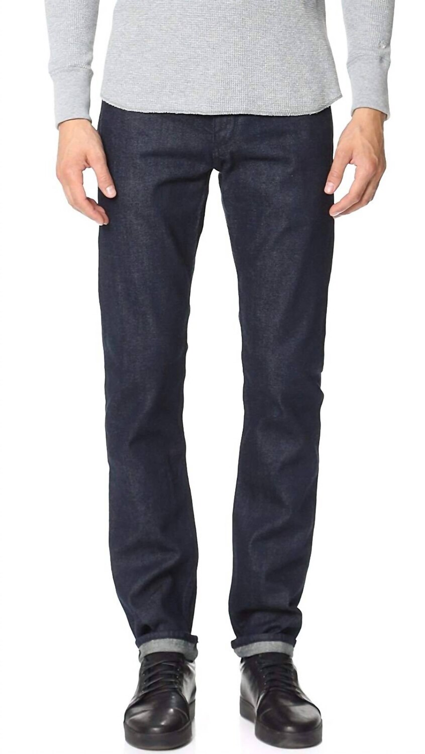 

Черные джинсы с 5 карманами и селвидж в тон Standard Issue Rag & Bone, черный