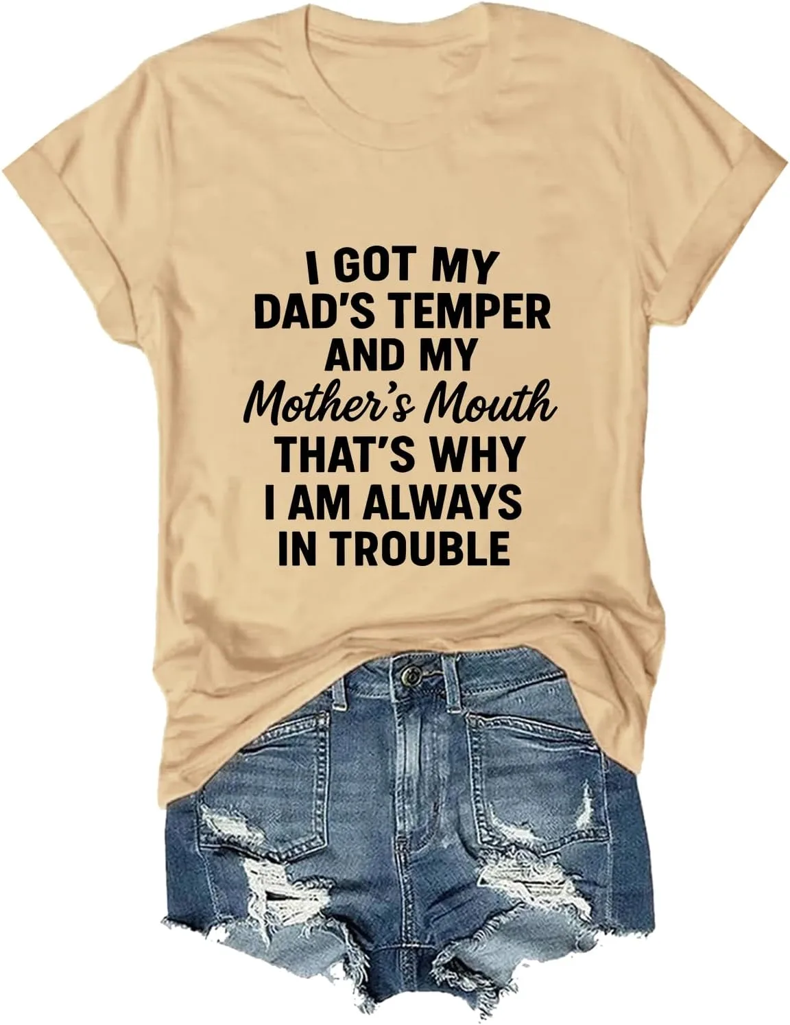 Футболка I Got My Dad’S Temper and My Mother’S Mouth