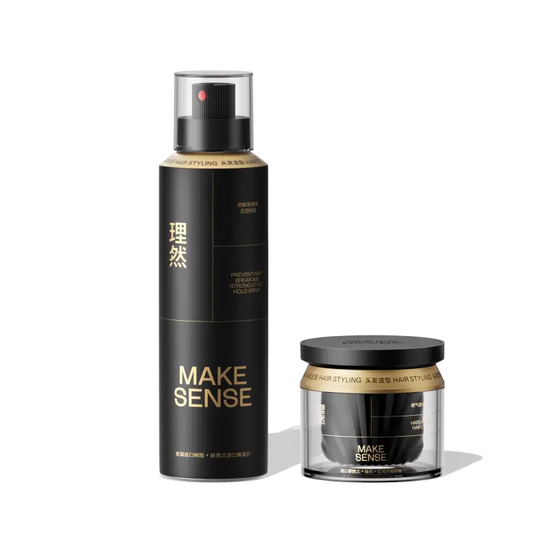 

MAKE ESSENCE Антиломающий прочный быстросохнущий black gold спрей для укладки волос долговременная фиксация с легким смыванием