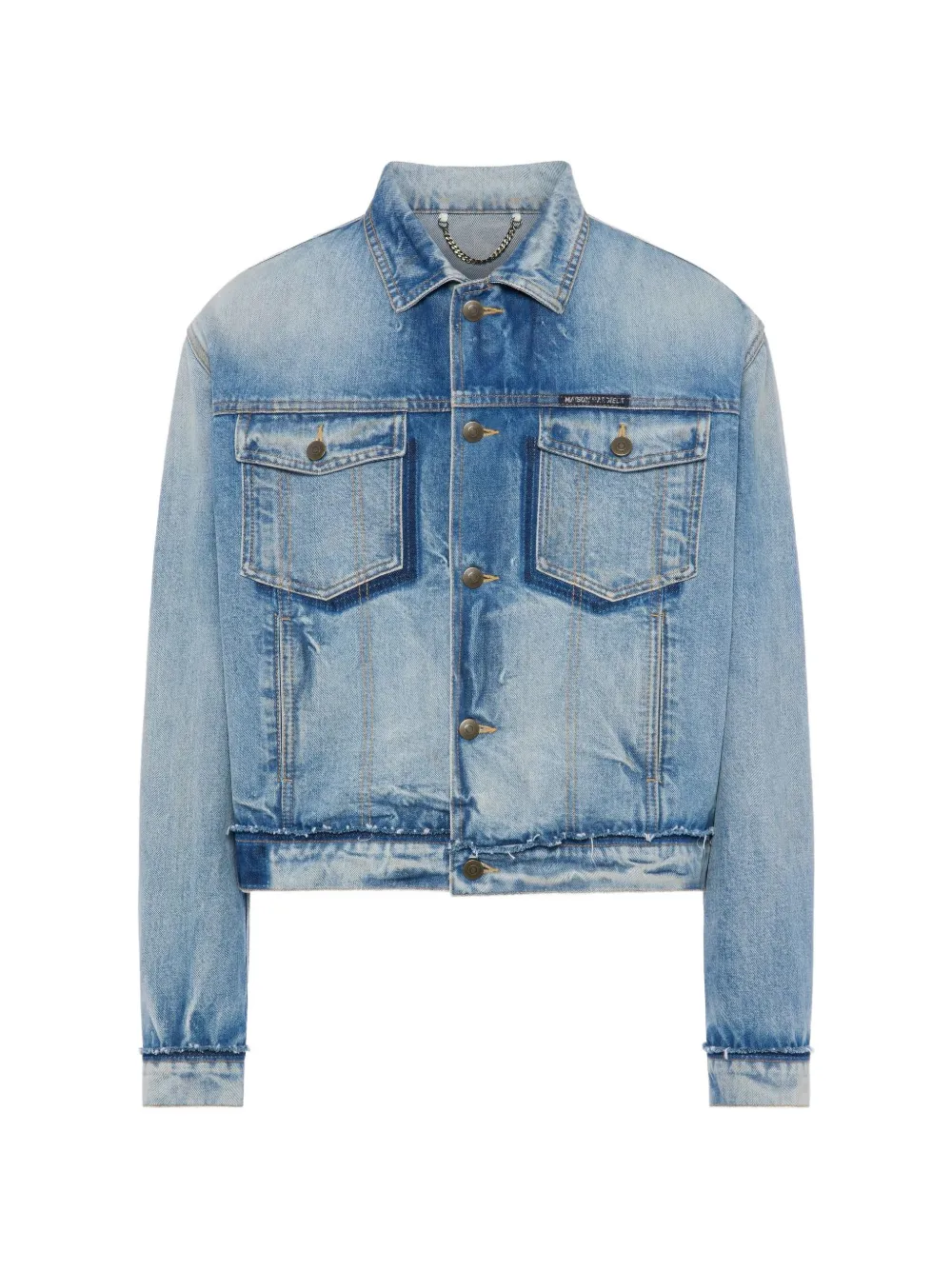 

Джинсовая куртка с эффектом потертости Maison Margiela, синий