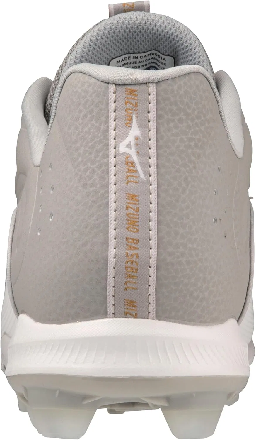 Мужские бейсбольные бутсы Mizuno Ambition 3 Low TPU, белый/серый — фото 3