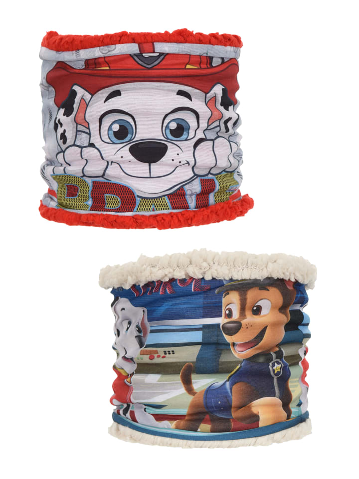 

Детский шарф-труба, 2 шт., с рисунком и флисовой подкладкой, разноцветный Paw Patrol