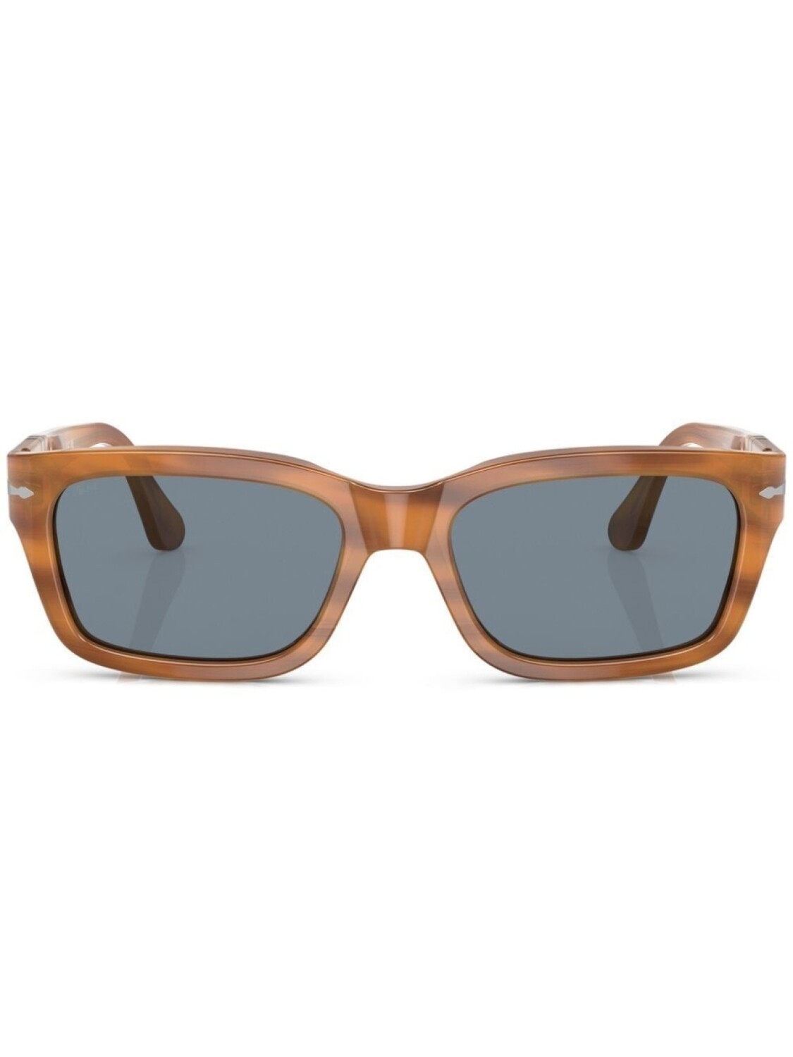 

Persol солнцезащитные очки в прямоугольной оправе, коричневый