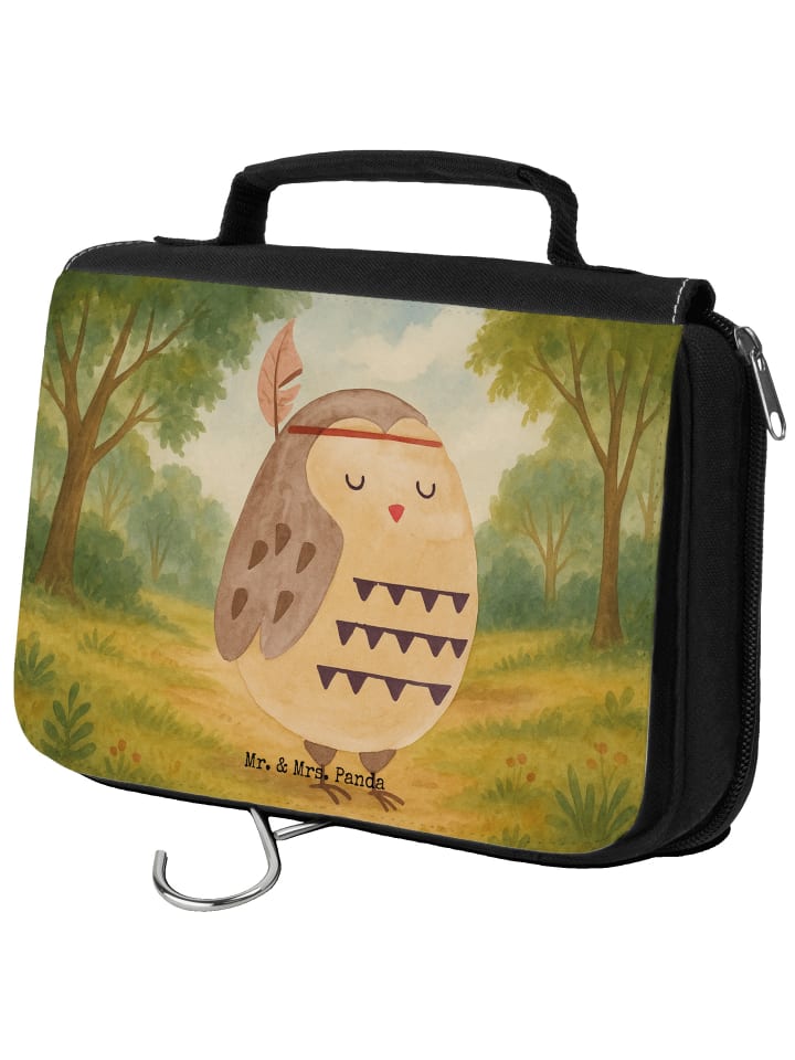 

Mr. & Mrs. Panda Косметичка с дизайном в виде совиных перьев, без... белого цвета