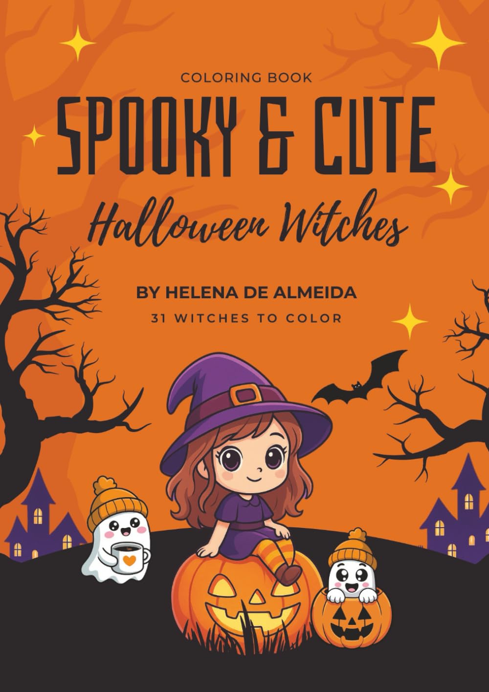 

Spooky & Cute - Halloween Witches: 31 witches to color (Independently published)