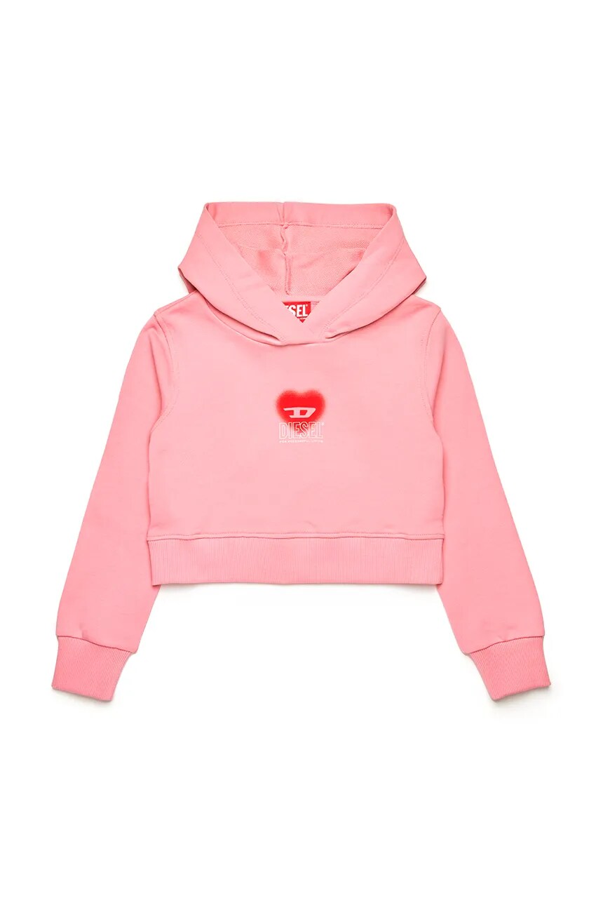 

Детская толстовка из хлопка SCUOREHOOD Sweat-Shirt Diesel, розовый