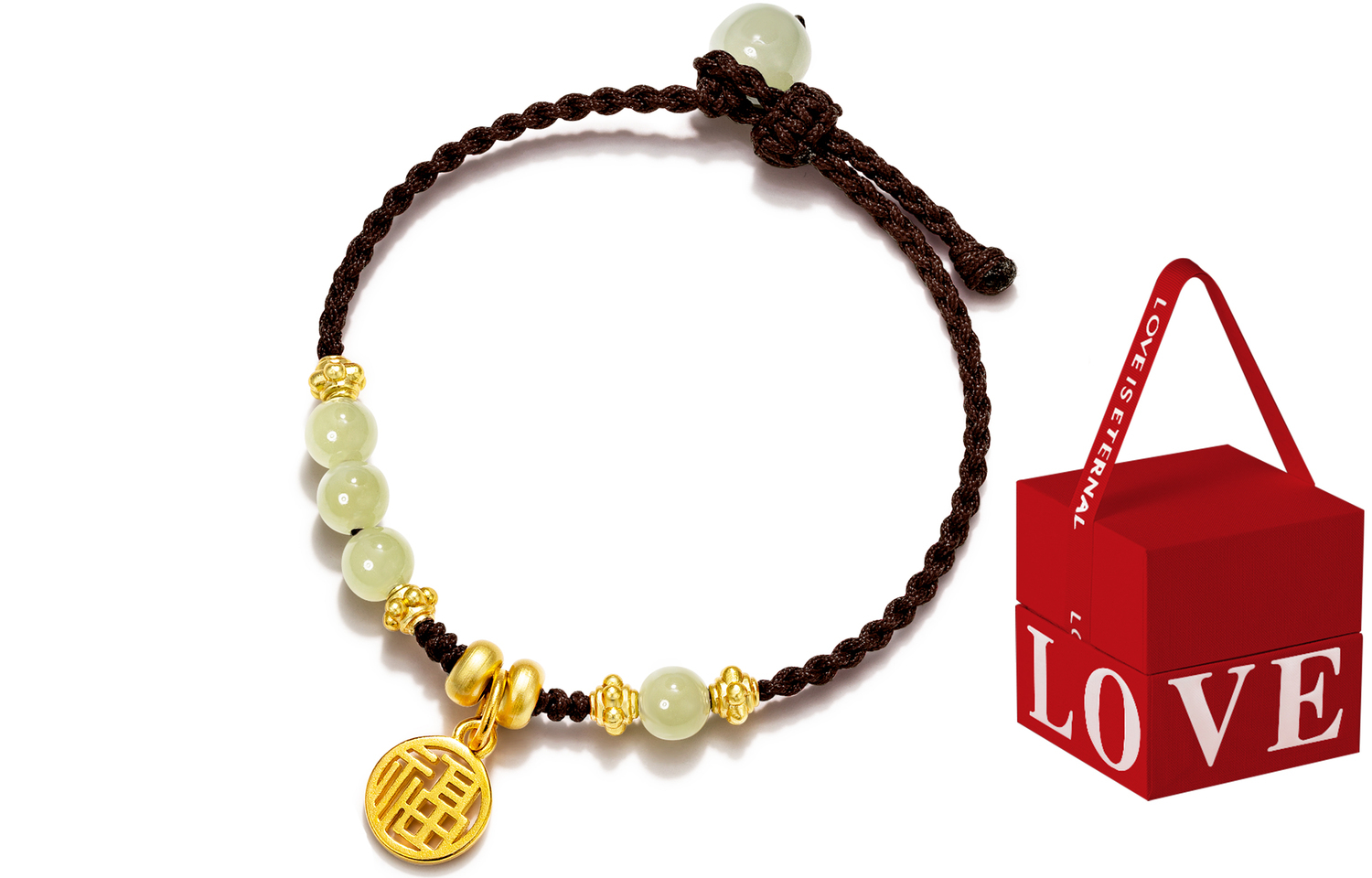 

Браслет из цветной глазури Jodie&Kevin в изысканной коробке унисекс Jodie＆Kevin, Coffee+Love Couple Box