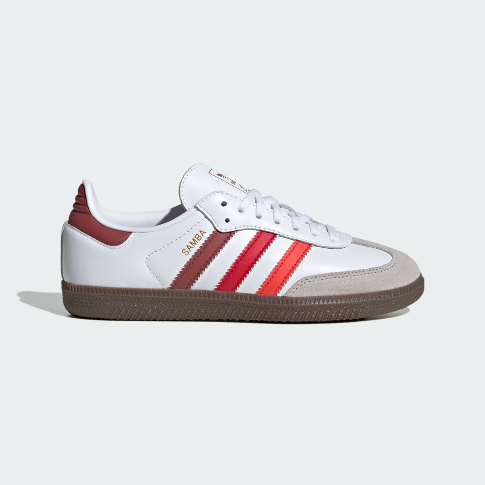 

Кроссовки Adidas Samba OG Shoes Kids, цвет Cloud White/Bright Red/Better Scarlet