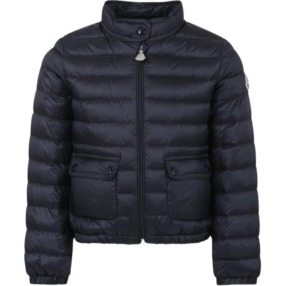 Детская куртка Moncler темно-синяя