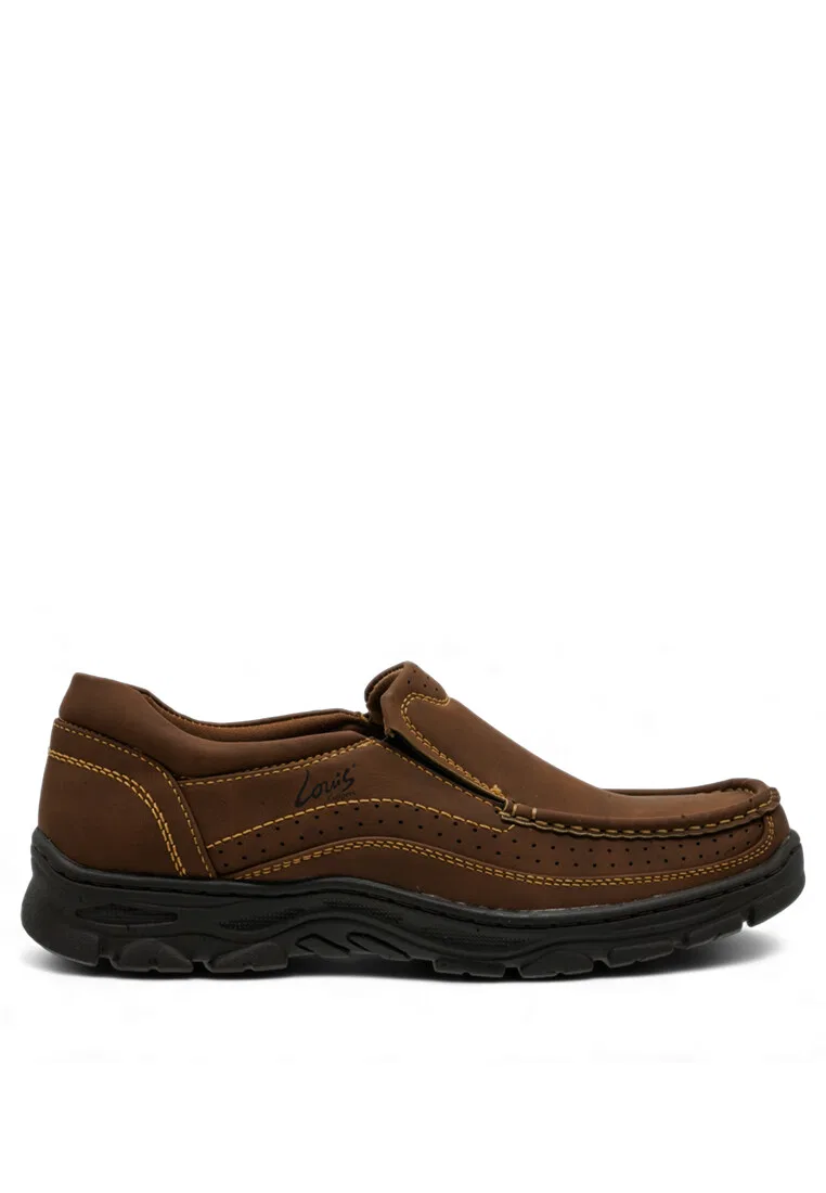 Мужские лоферы slip-on, кожаные, модель 240331344 Louis Cuppers, коричневый