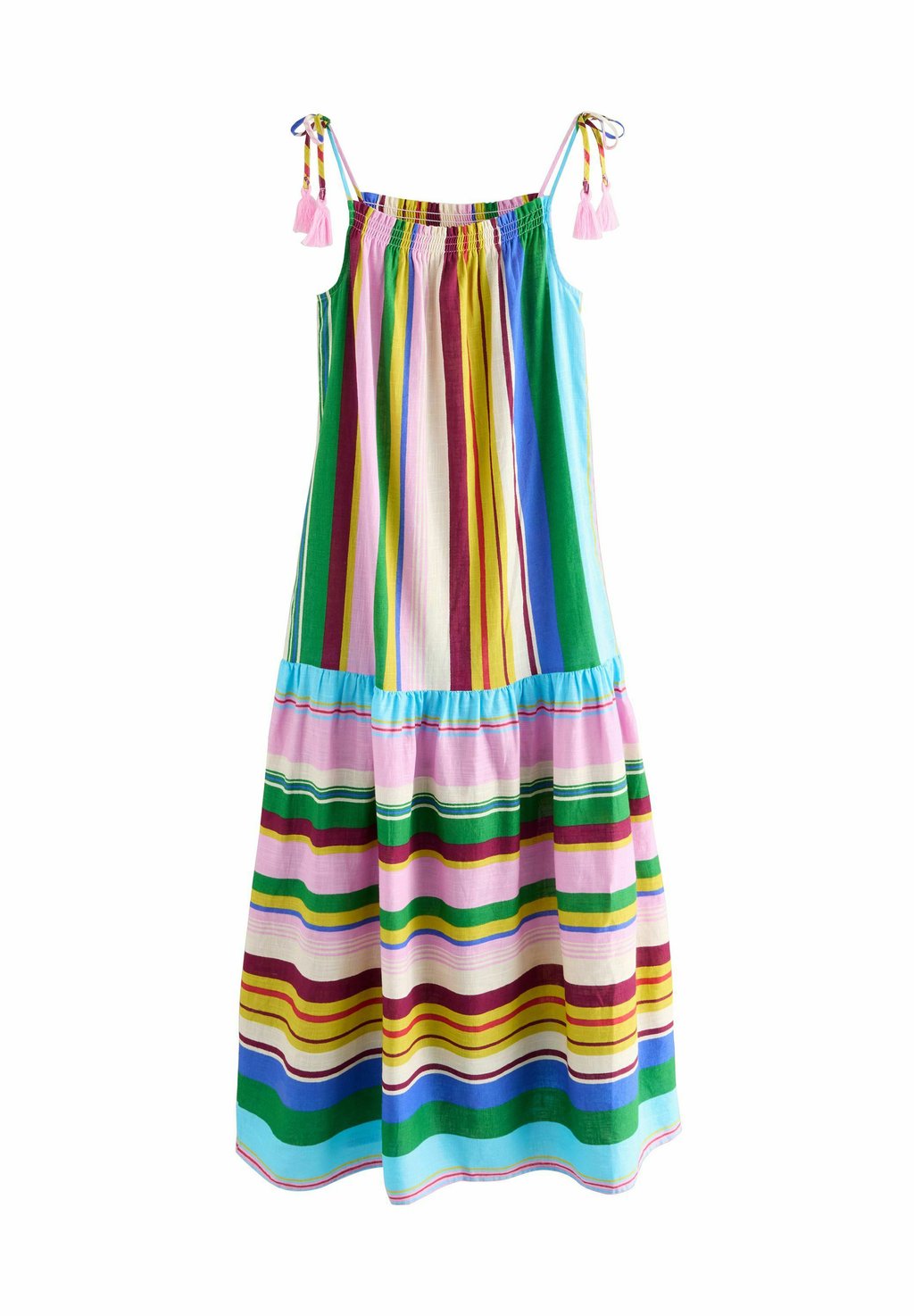 

Платье макси STRAPPY DROP WAIST TIERED Next, розовый