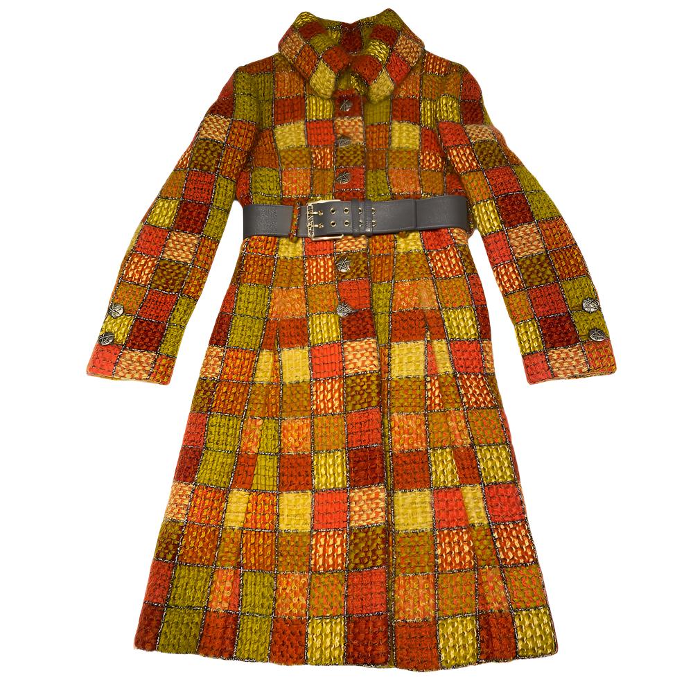 

CHANEL Женское оранжевое пальто, Orange