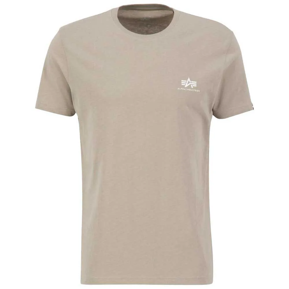 

Футболка Alpha Industries Basic Small Logo, бежевый