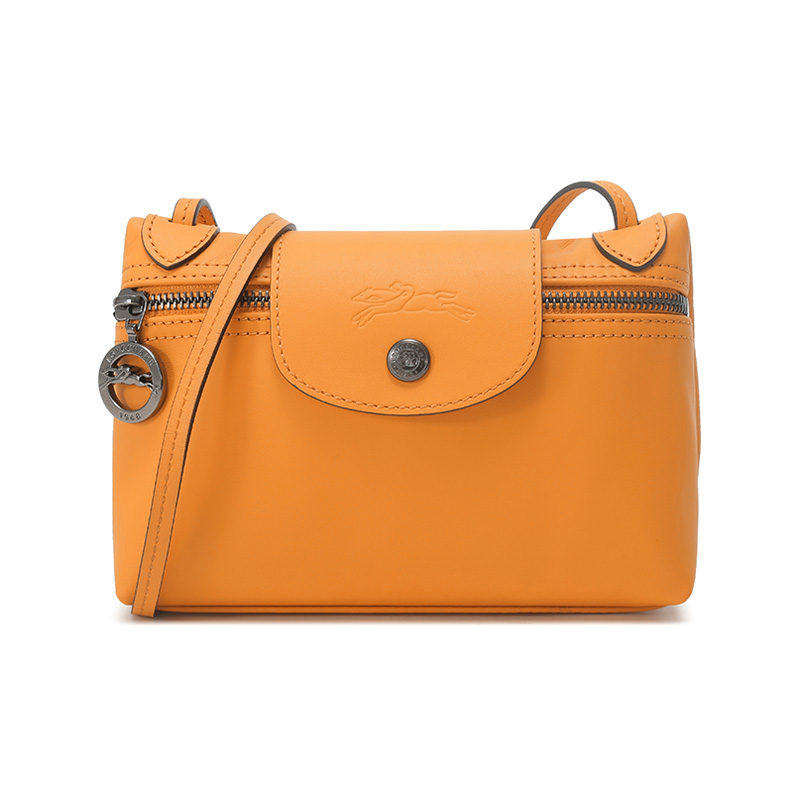 

Сумка-кроссбоди Le Pliage Xtra из телячьей кожи мини женская миндально-желтая LONGCHAMP