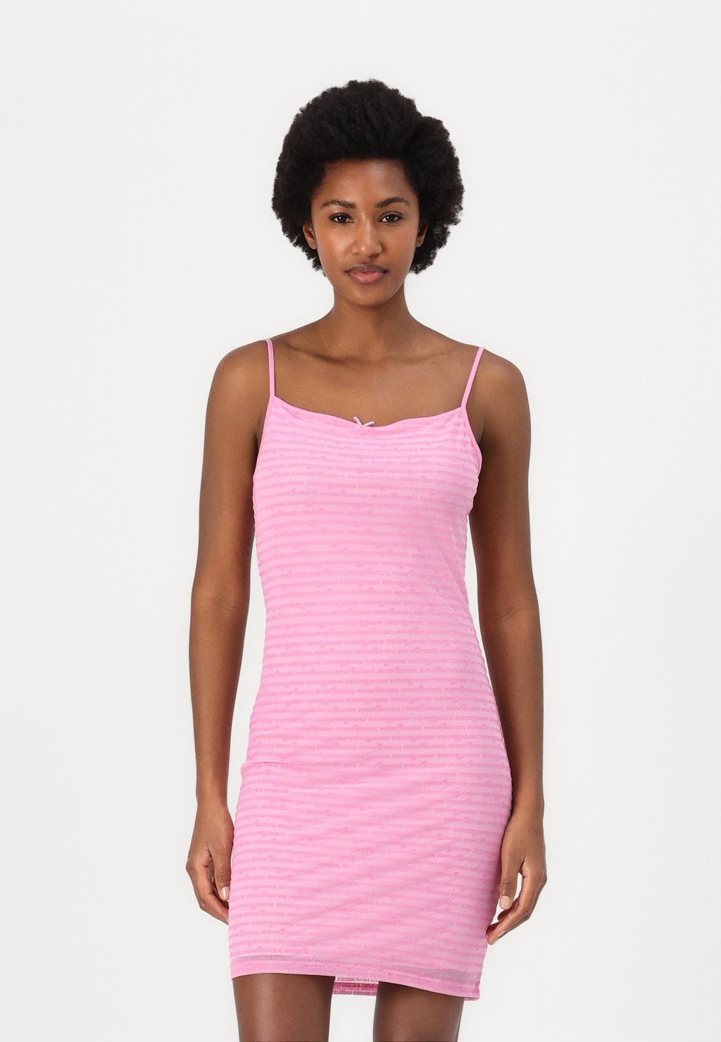 

Повседневное платье SCRIPT DRESS Tommy Jeans, розовый