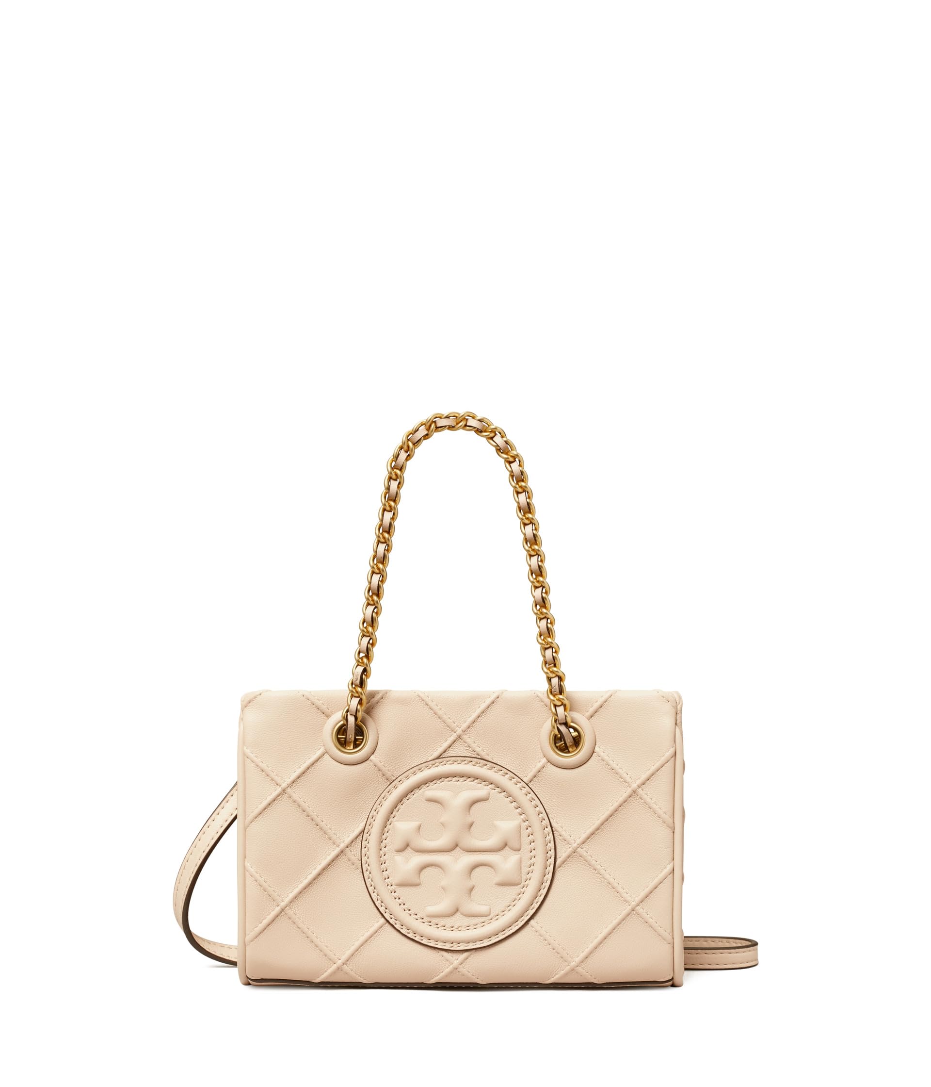 

Сумка-тоут Tory Burch Fleming Soft Mini Chain Tote, New Cream