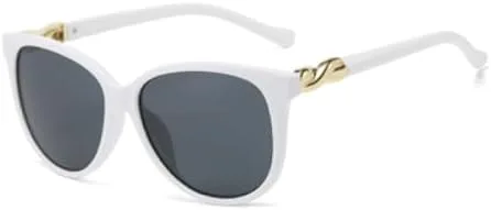 

Элегантные женские солнцезащитные очки 2026 года с защитой UV400, белого цвета, большого размера, для активного отдыха на природе MTZJH, C1white-fullgray