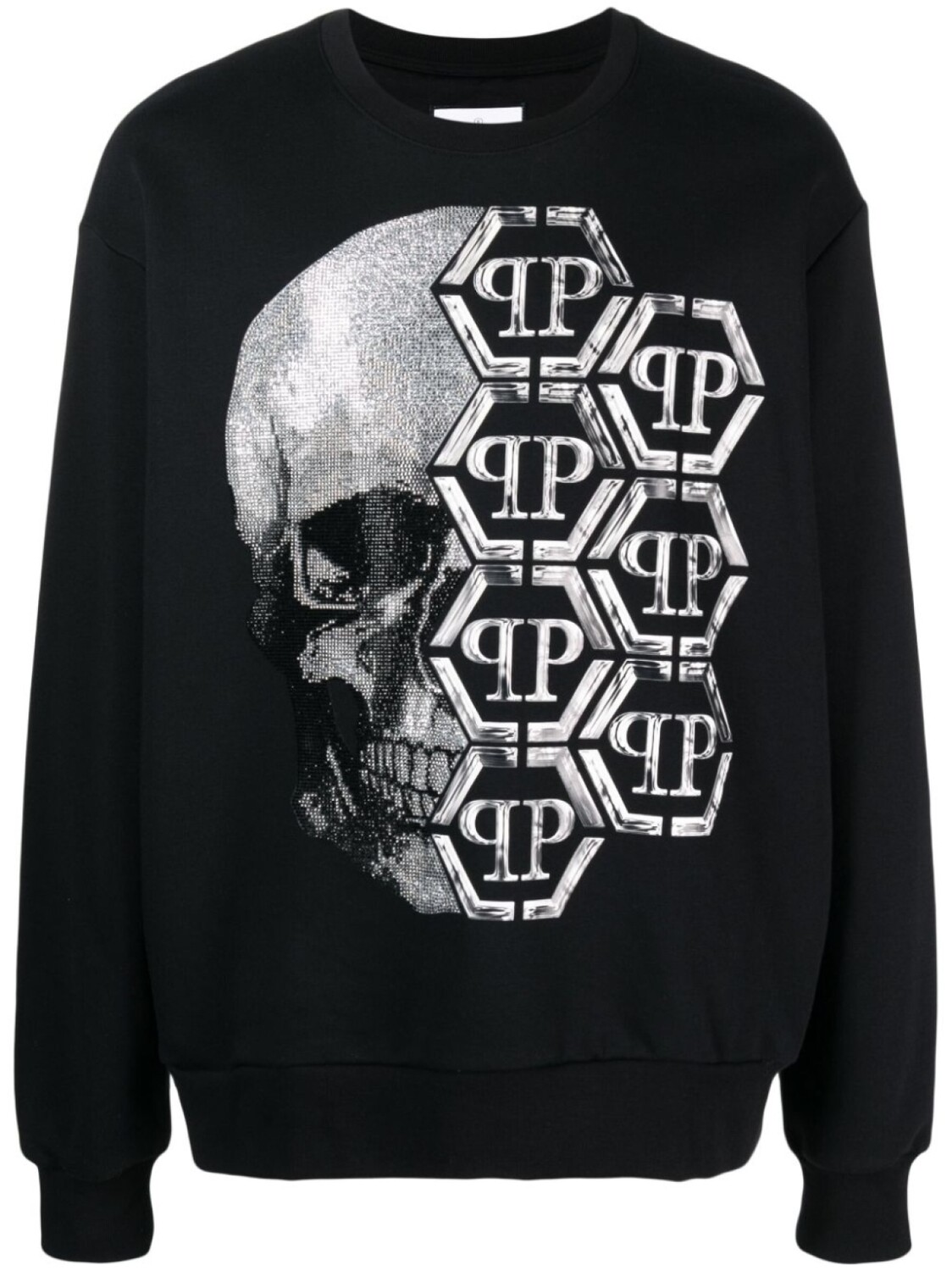 

Philipp Plein толстовка с принтом Skull, черный