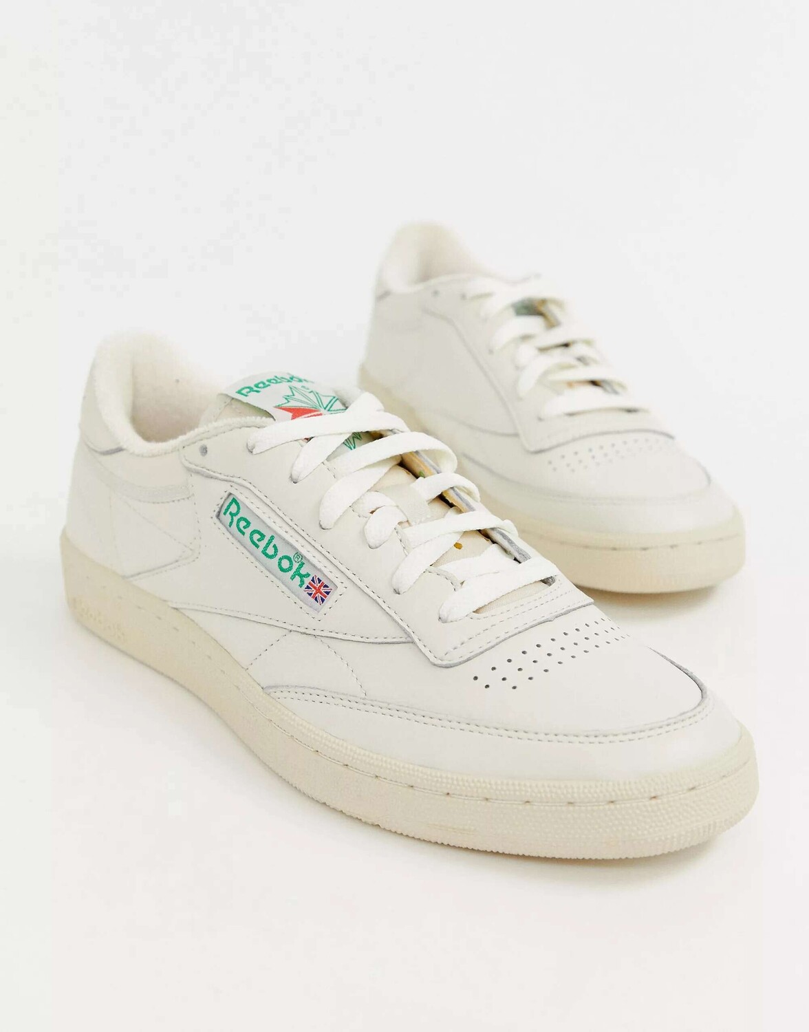 

Кроссовки Reebok Club C кремового цвета, Бежевый, Кроссовки Reebok Club C кремового цвета