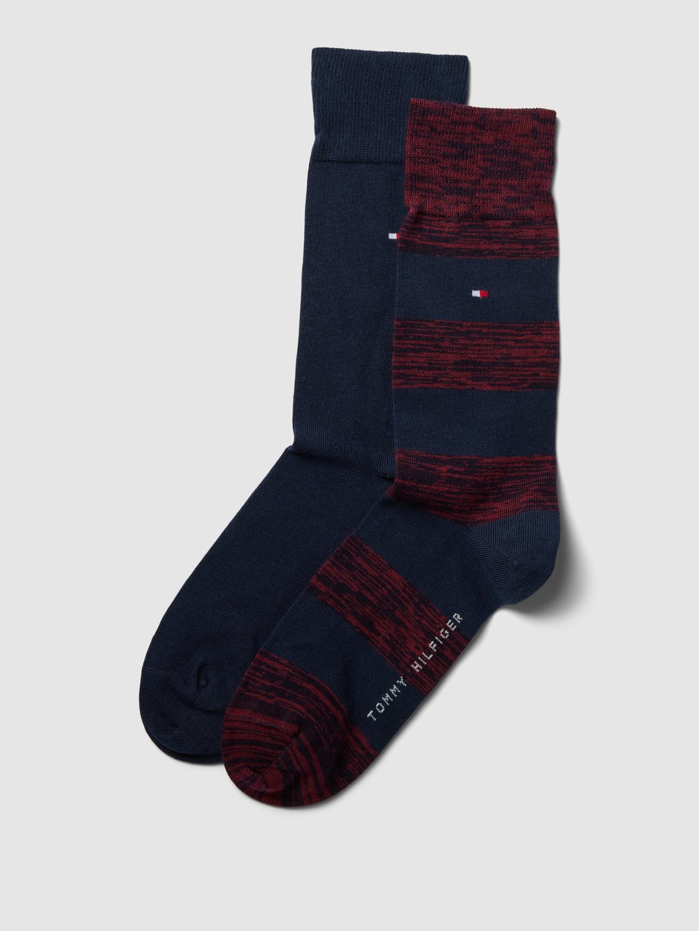 

Носки с этикетками в упаковке по 2 шт Tommy Hilfiger, бордовый