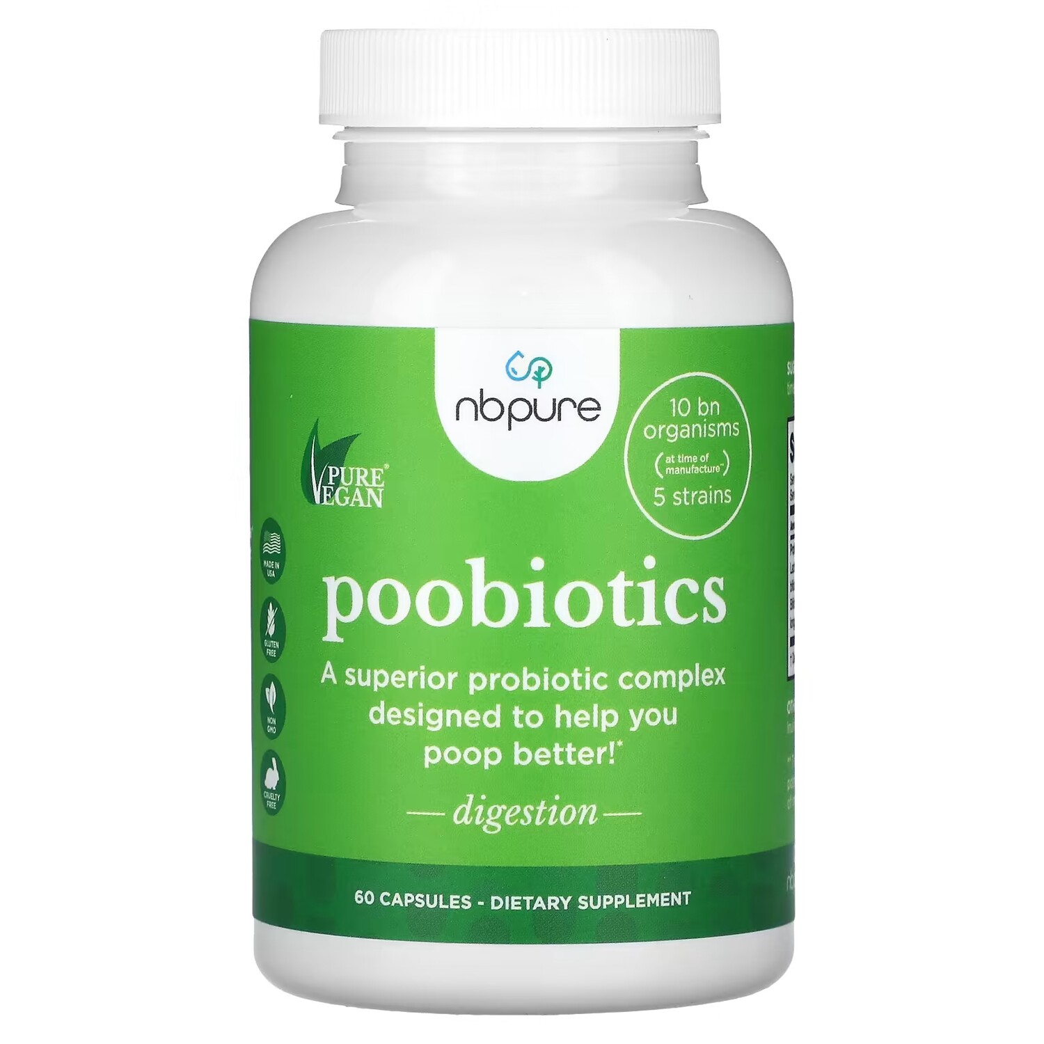 

Добавка NB Pure Poobiotics, 60 капсул