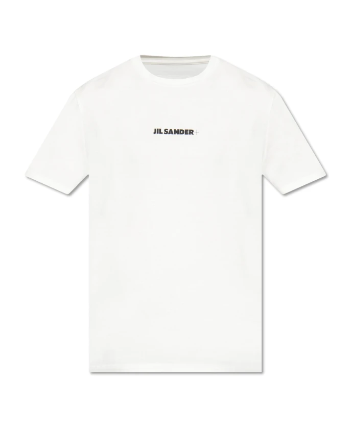 

Хлопковая футболка с логотипом Jil Sander, бежевый
