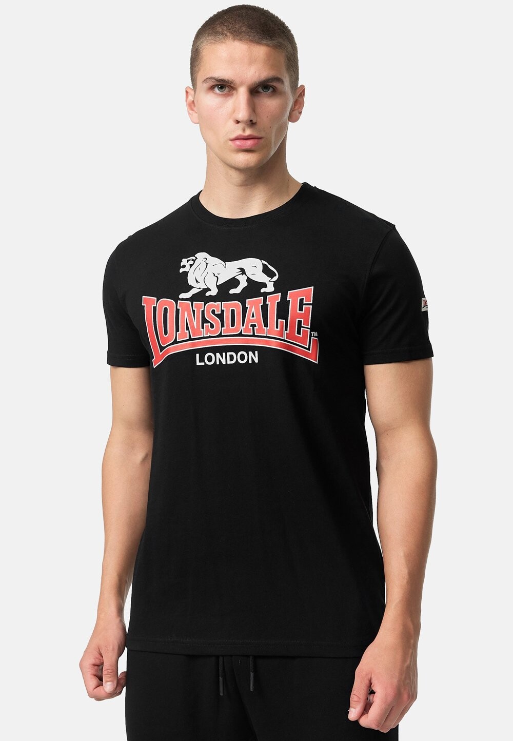 

Футболка с принтом NORMALE PASSFORM CROMANE Lonsdale, цвет black red grey