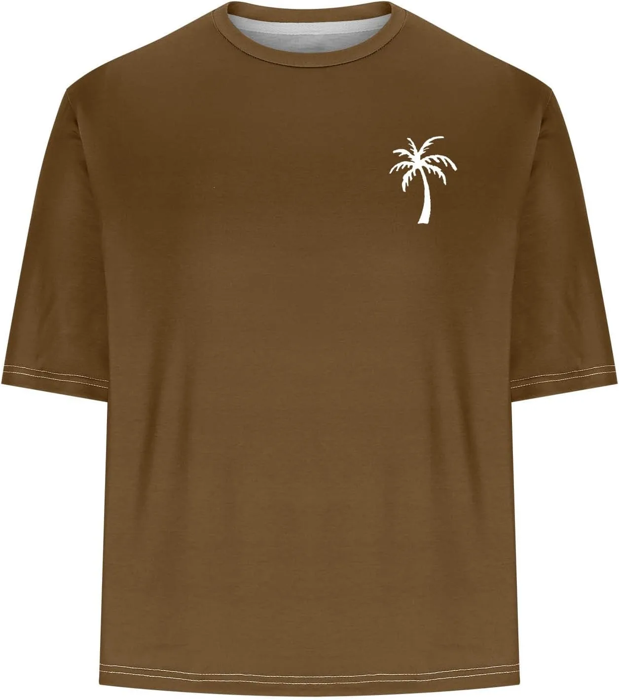 Мужская футболка с принтом Hawaiian Palm Tree для лета и пляжа — фото 4