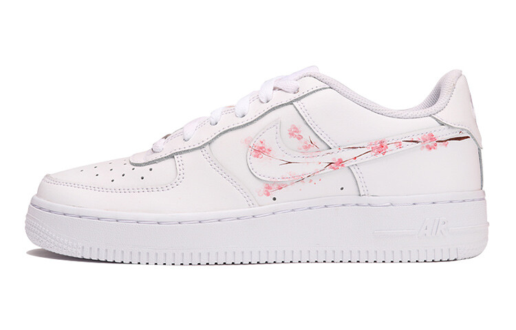 

Кроссовки для скейтбординга Air Force 1 женские, низкие, белые/пудровые Nike, Белый, Кроссовки для скейтбординга Air Force 1 женские, низкие, белые/пудровые Nike