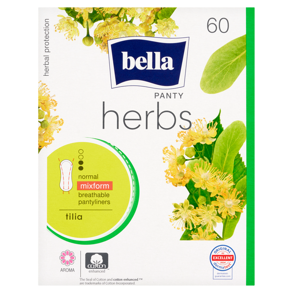 

Гигиенические прокладки, 60 шт./1 упаковка. Bella Herbs panty tilia normal