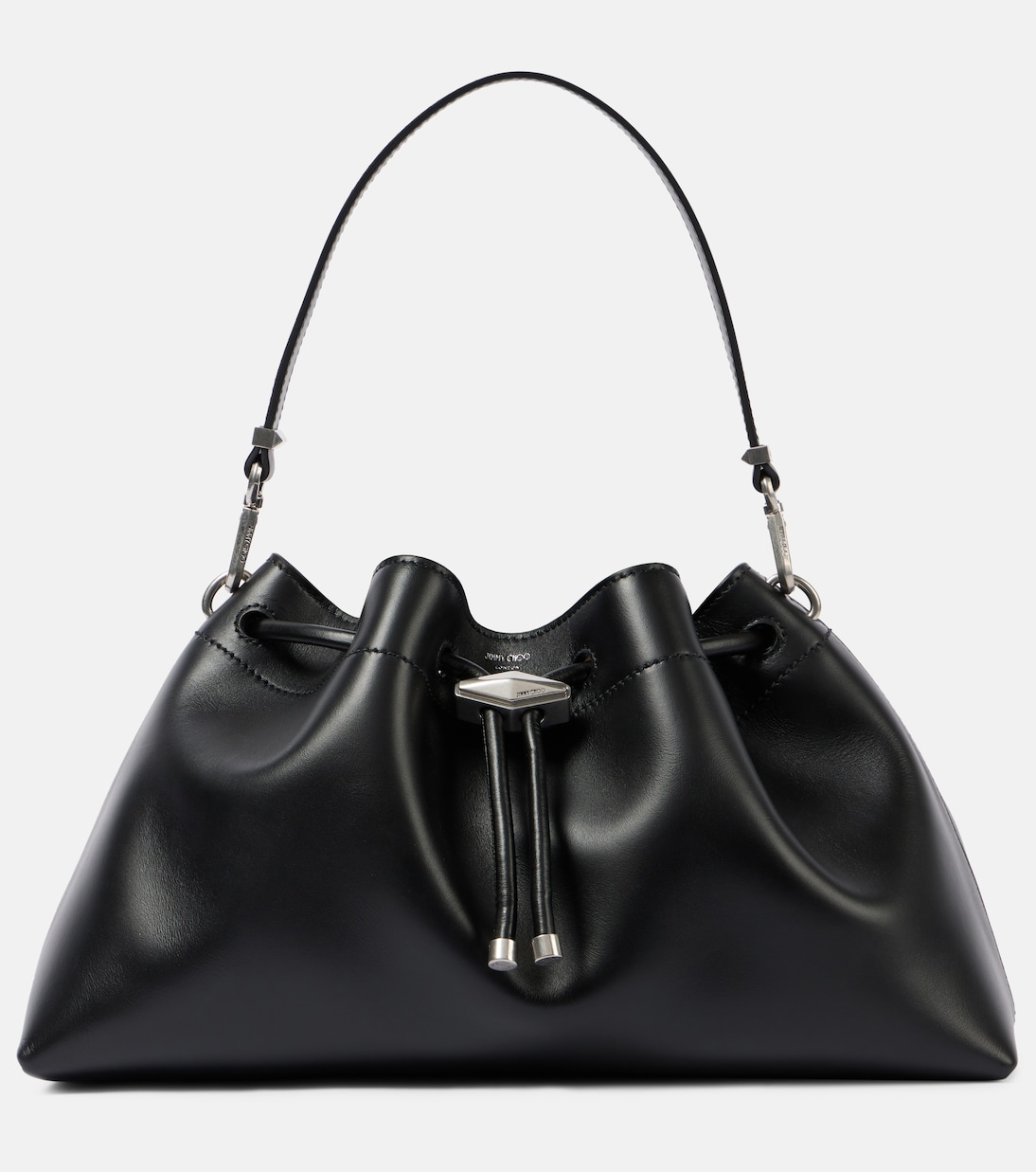 

Кожаная сумка-ведро Cinch M Jimmy Choo, черный