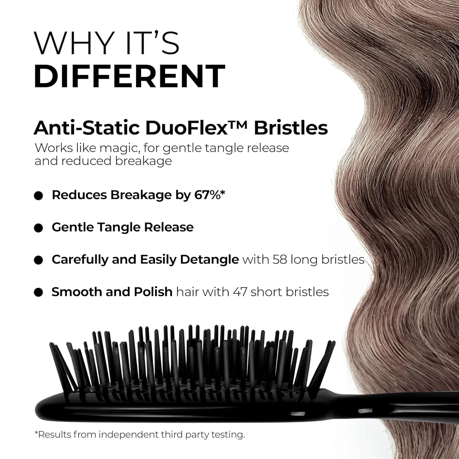 Щетка FHI Heat Unbrush Detangling Wet and Dry Vented Black Fhi Heat — фото 3