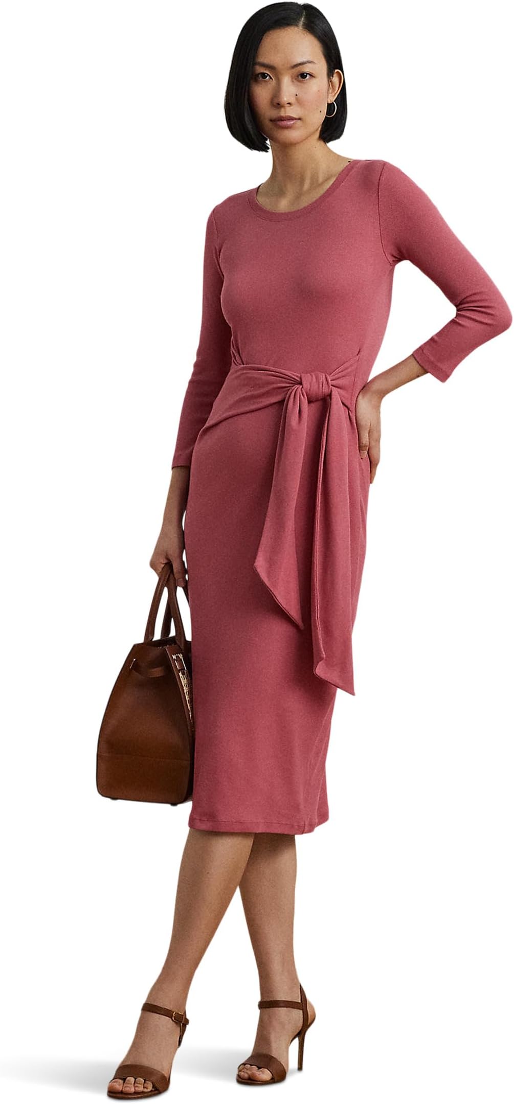 

Платье Lauren Ralph Lauren Imalah-Long Sleeve-Day Dress, цвет Slate Rose