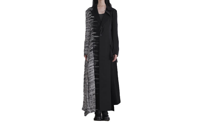 

Yohji Yamamoto Женское черное пальто Black, Black