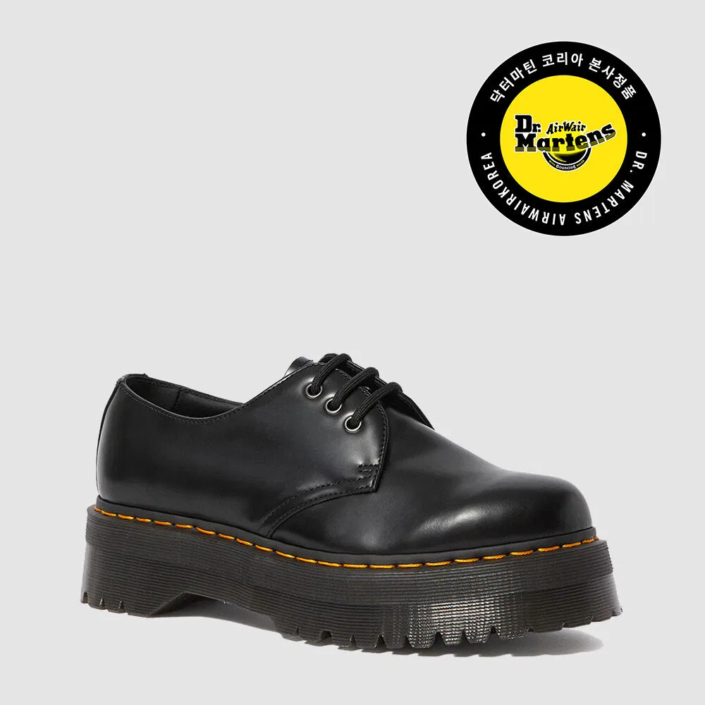Мужские чёрные дерби Dr. Martens 1461 Quad