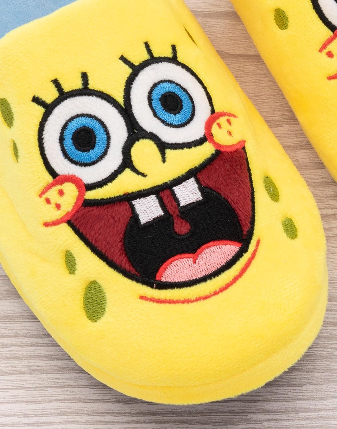 Мужские тапочки SPONGEBOB SQUAREPANTS Домашние слайдеры с персонажем, желтый — фото 3