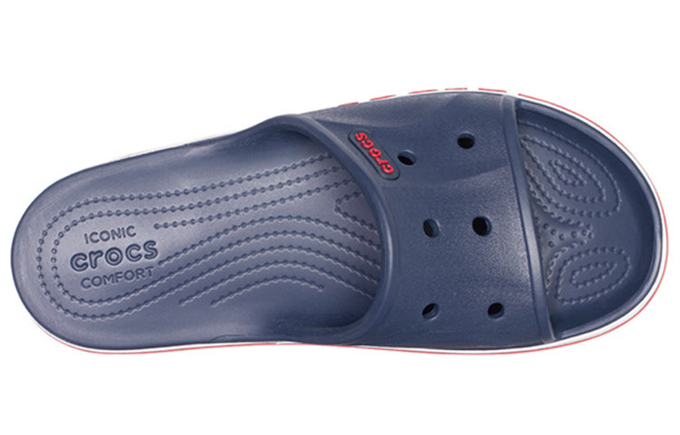 Шлепанцы Crocs Bayaband Clog Blue White Red Unisex Slippers, красный — фото 4