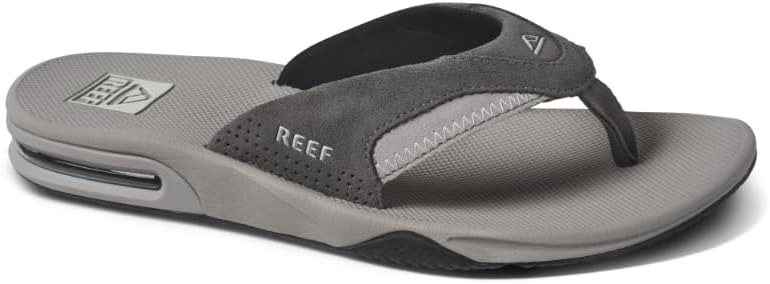 Мужские шлепанцы REEF с открывалкой для бутылок, серый — фото 2