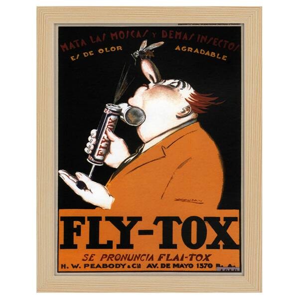 

Рамка для фотографий LegendArte Poster Insetticida Fly Tox цвет eiche