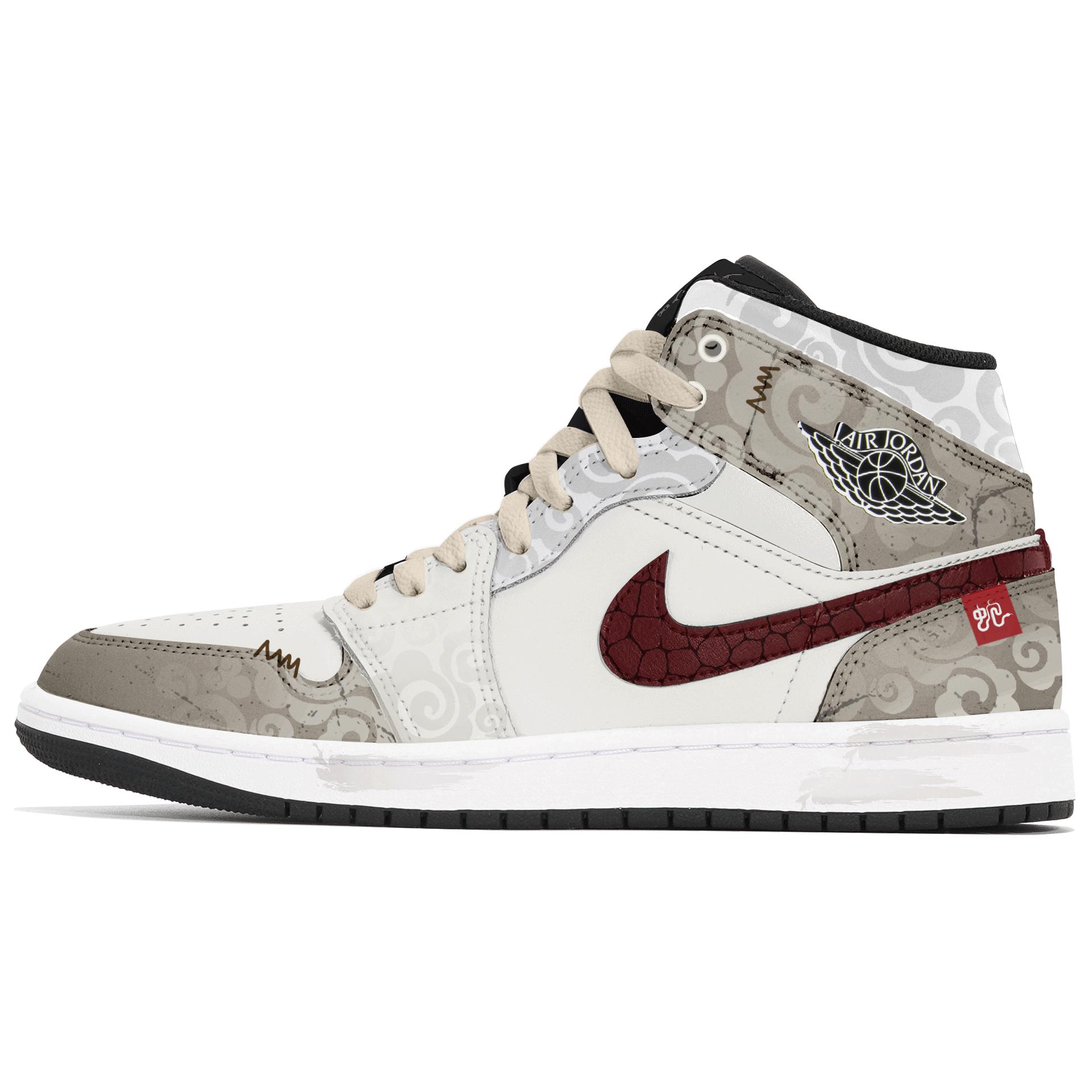 

Jordan Кроссовки Air 1 Abrasion Resistant Mid Top Vintage мужские ecru