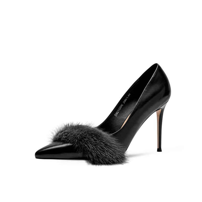 Женские туфли на тонком каблуке JOOC, ROMAN GRAY [Высота каблука 7 см]
