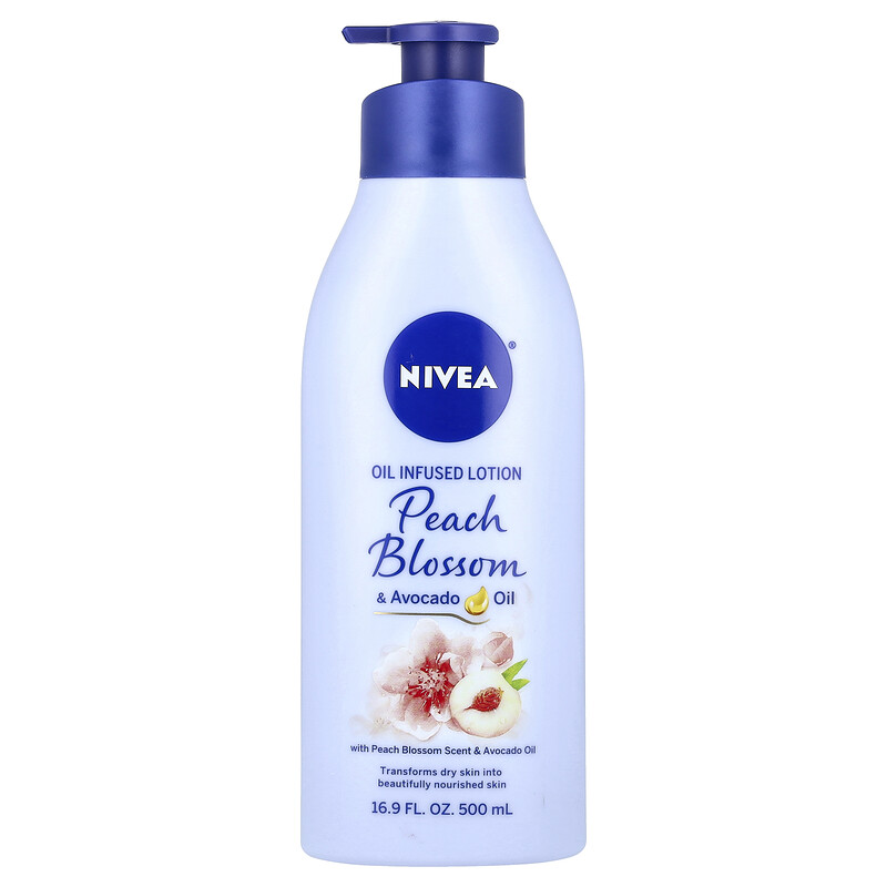 

Nivea, Масляный лосьон, масло цветков персика и авокадо, 500 мл (16,9 жидк. унц.)