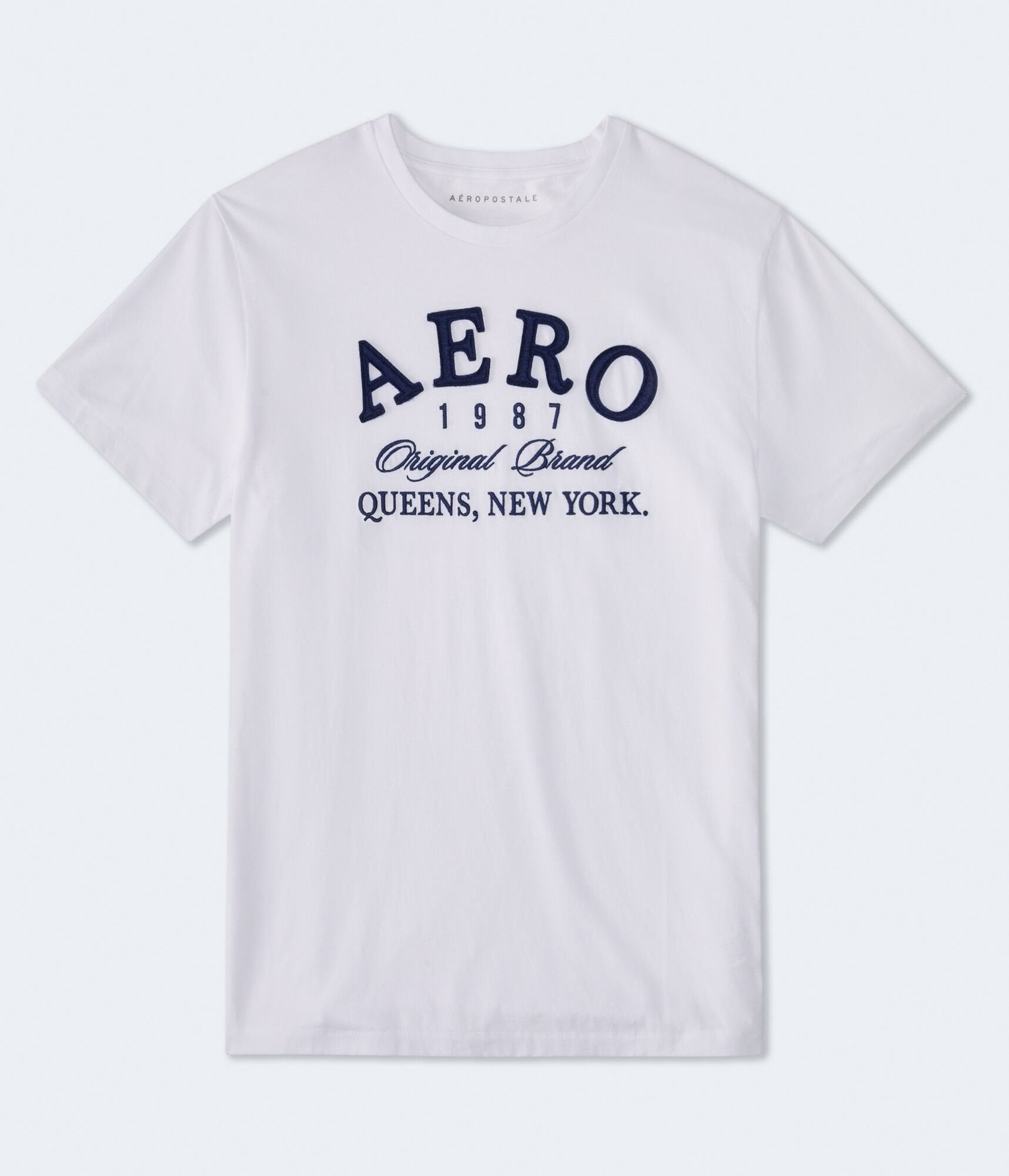 

Футболка с аппликацией Aeropostale Queens Ny, цвет bleach