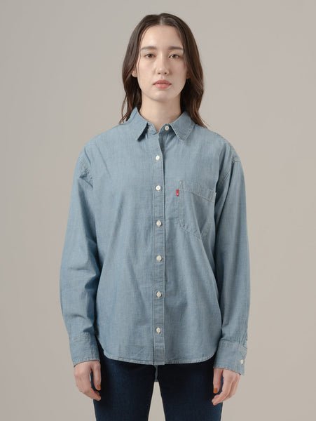 Рубашка бойфренда Хёрли Levi's, Medium Indigo - Worn In