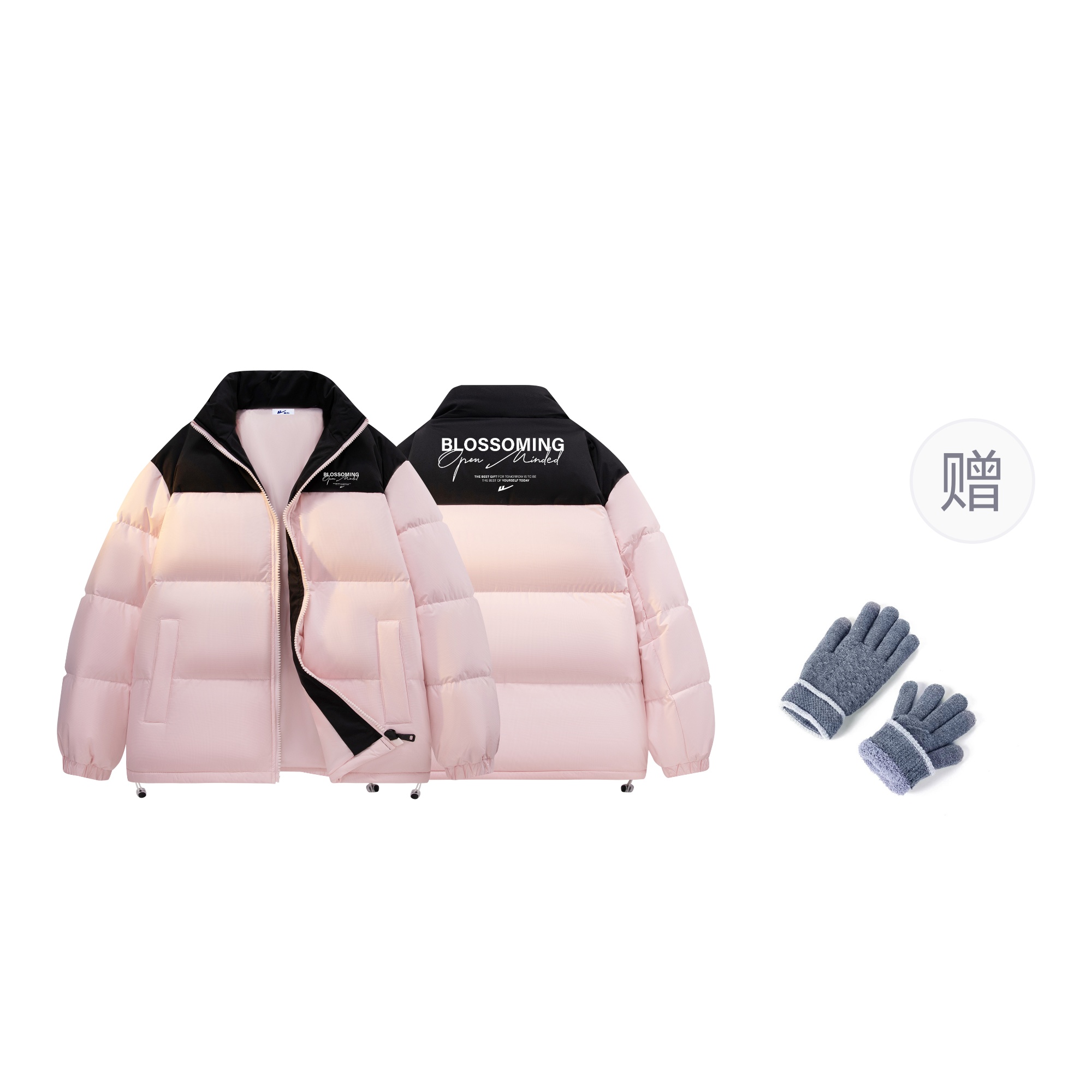 

WARRIOR Пуховик Unisex из коллекции Huichao Riding The Wind, Pink