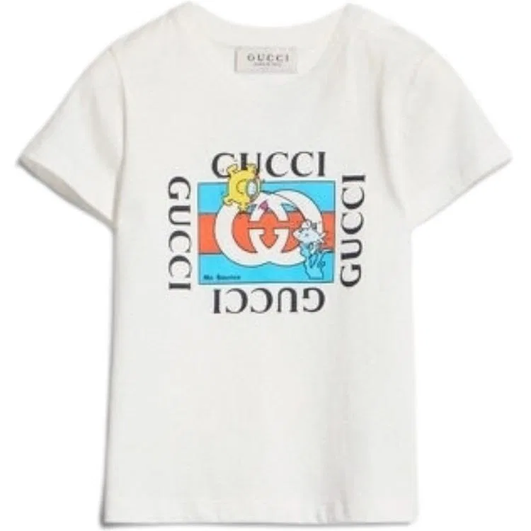 Футболка детская GUCCI Crew Neck белая