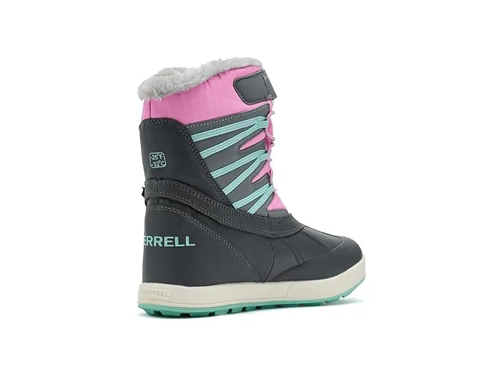 Ботинки водонепроницаемые Snow Bank 5.0 Merrell Kids, Grey/Purple — фото 4