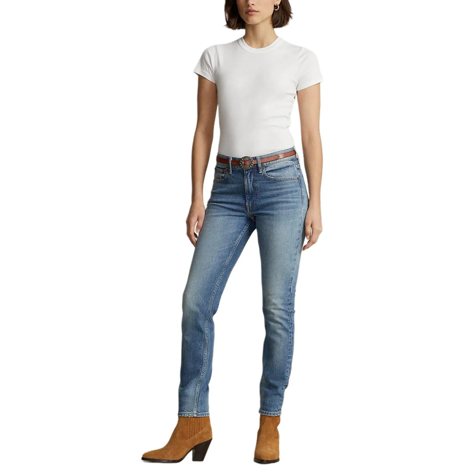 Джинсы SS25 Slim Fit Women's Polo Ralph Lauren, Blue — фото 3