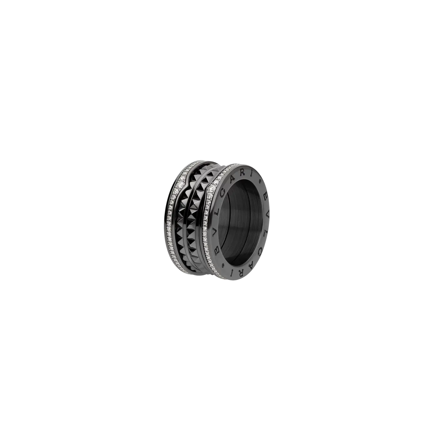 

Кольцо Bulgari B.zero1 Rock с черной керамикой и бриллиантами