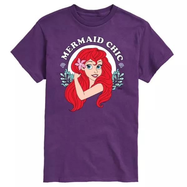 

Футболка мужская "Русалочий шик" The Little Mermaid Disney, фиолетовый